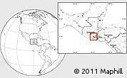 Blank Location Map of Jalpatagua, within the entire country