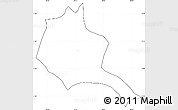 Blank Simple Map of Jalpatagua, cropped outside, no labels