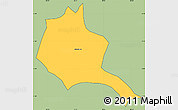 Savanna Style Simple Map of Jalpatagua, cropped outside