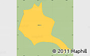 Savanna Style Simple Map of Jalpatagua, single color outside