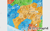 Political Shades Map of Jutiapa