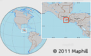 Gray Location Map of Moyuta