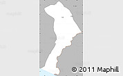 Gray Simple Map of Moyuta