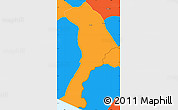 Political Simple Map of Moyuta