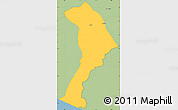 Savanna Style Simple Map of Moyuta