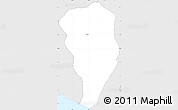 Silver Style Simple Map of Pasaco