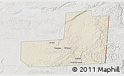 Shaded Relief 3D Map of Dolores, lighten, semi-desaturated
