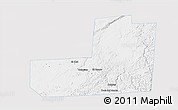 Silver Style 3D Map of Dolores, single color outside