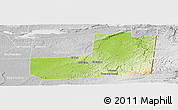 Physical Panoramic Map of Dolores, lighten, desaturated
