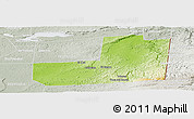 Physical Panoramic Map of Dolores, lighten, semi-desaturated