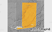 Political 3D Map of Flores, desaturated