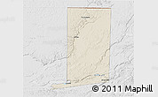 Shaded Relief 3D Map of Flores, lighten, desaturated