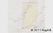 Shaded Relief 3D Map of Flores, lighten, semi-desaturated