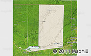 Shaded Relief 3D Map of Flores, satellite outside