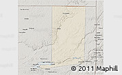 Shaded Relief 3D Map of Flores, semi-desaturated