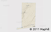 Shaded Relief 3D Map of Flores, single color outside