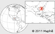 Blank Location Map of Flores, within the entire country