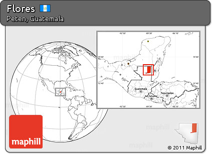 Blank Location Map of Flores
