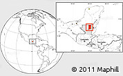 Blank Location Map of Flores, highlighted parent region