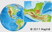 Physical Location Map of Flores