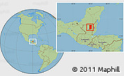 Savanna Style Location Map of Flores