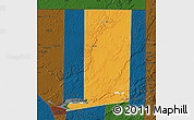 Political Map of Flores, darken