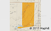 Political Map of Flores, shaded relief outside