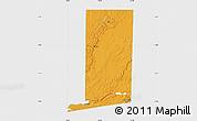 Political Map of Flores, single color outside