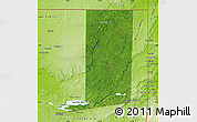 Satellite Map of Flores, physical outside
