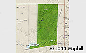 Satellite Map of Flores, shaded relief outside