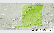 Physical Panoramic Map of Flores, lighten, semi-desaturated