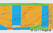 Political Panoramic Map of Flores