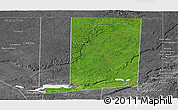 Satellite Panoramic Map of Flores, desaturated