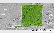 Satellite Panoramic Map of Flores, lighten, desaturated
