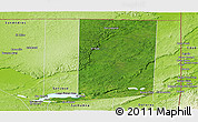 Satellite Panoramic Map of Flores, physical outside