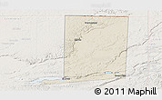 Shaded Relief Panoramic Map of Flores, lighten