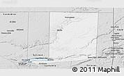 Silver Style Panoramic Map of Flores