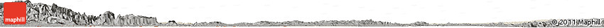 Shaded Relief Horizon Map of Peten, darken, semi-desaturated