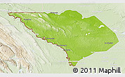Physical 3D Map of La Libertad, lighten