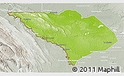 Physical 3D Map of La Libertad, lighten, semi-desaturated