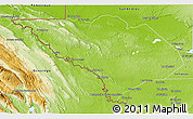 Physical 3D Map of La Libertad