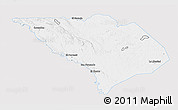 Silver Style 3D Map of La Libertad, single color outside
