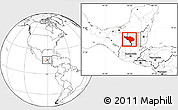 Blank Location Map of La Libertad, highlighted parent region