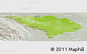 Physical Panoramic Map of La Libertad, lighten, semi-desaturated