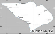 Gray Simple Map of La Libertad, single color outside