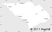 Silver Style Simple Map of La Libertad, single color outside