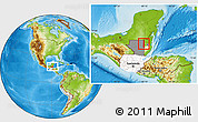 Physical Location Map of Melchor de Menco, highlighted country, highlighted parent region