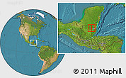 Satellite Location Map of Melchor de Menco