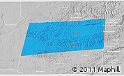 Political 3D Map of Poptun, lighten, desaturated