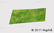 Satellite 3D Map of Poptun, cropped outside